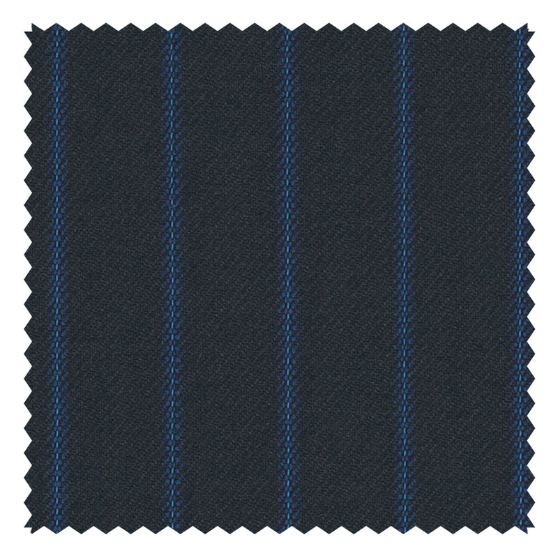 Navy/Royal Guarded Stripe "Cape Horn" Suiting