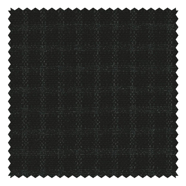 Charcoal Shadow Block Check (Plaid) "Crispaire" Suiting