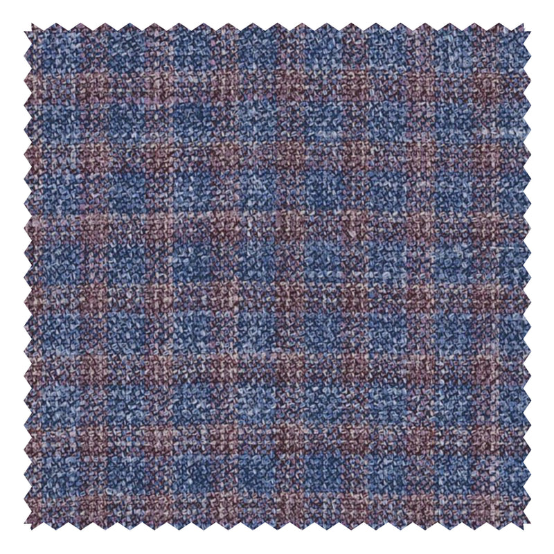 Indigo/Pink Grid Check (Plaid) "Crystal Springs" Jacketing