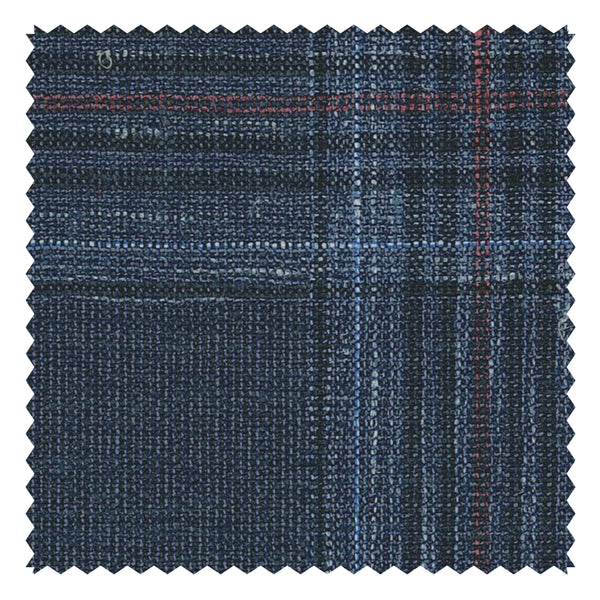 Navy Glen Check (Plaid) Fancy "Crystal Springs" Jacketing