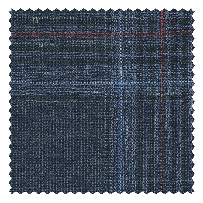 Navy Glen Check (Plaid) Fancy "Crystal Springs" Jacketing