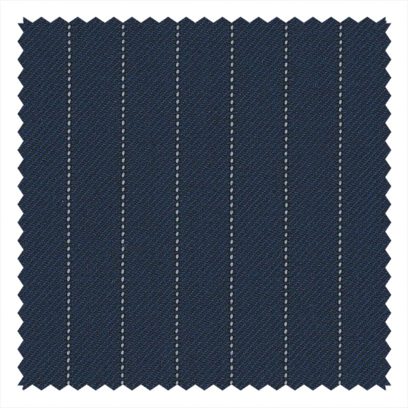 French Blue Pin Dot Stripe "Perennial Classics" Suiting