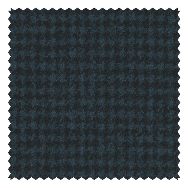 Navy Houndstooth "Classic Woollen Flannel"