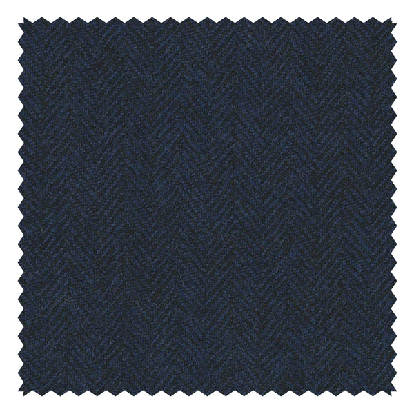 Navy Herringbone "Ascot Soft Touch & Classics" Jacketing