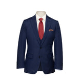 Three Piece Navy Twill Suit with DB Waistcoat