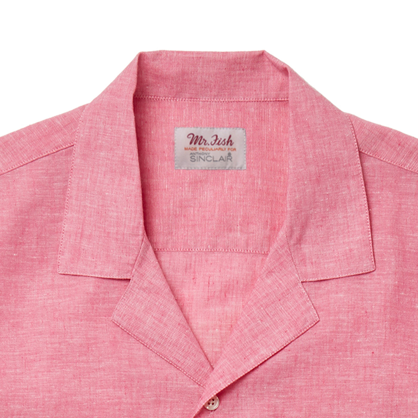 Pink Linen Camp Collar Shirt – Anthony Sinclair
