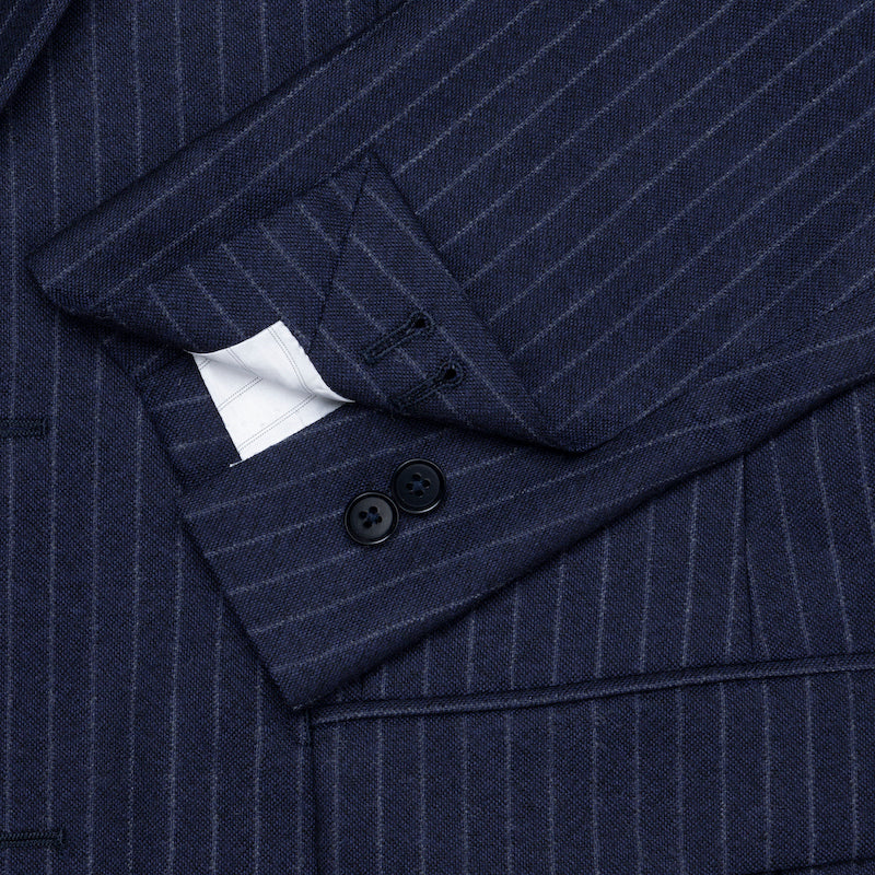 Three-Piece Navy Chalk Stripe Suit