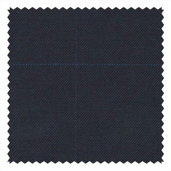 Navy/Royal Blue Pin Dot Windowpane "Royal Mile 1976" Suiting