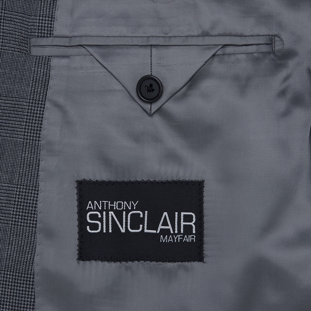 Two-Piece Grey Glen Check Lightweight Suit – Anthony Sinclair Two-Piece Grey Glen Check Lightweight Suit – Anthony Sinclair