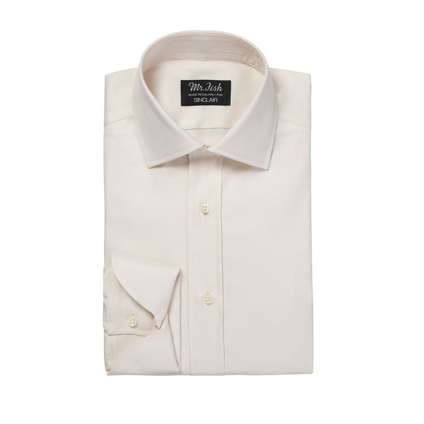 Ecru Fine Twill Cocktail Cuff Shirt – Anthony Sinclair