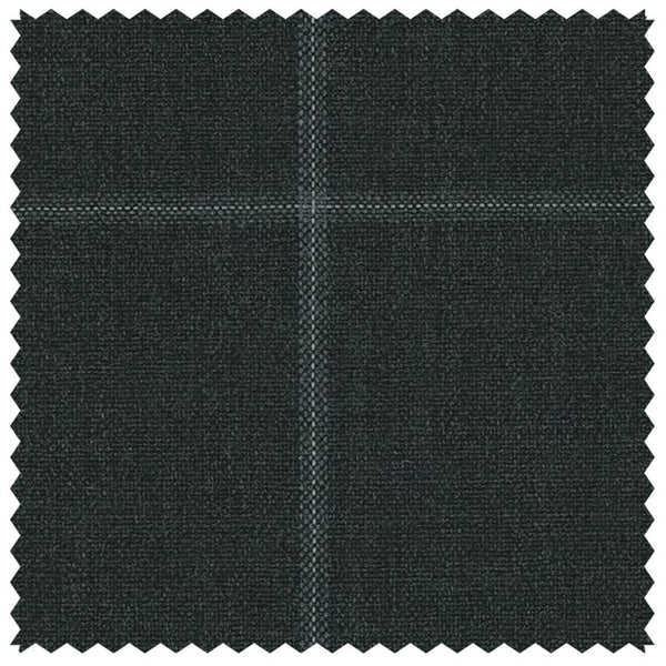 Charcoal Diffused Windowpane "Cape Horn Lightweight" Suiting
