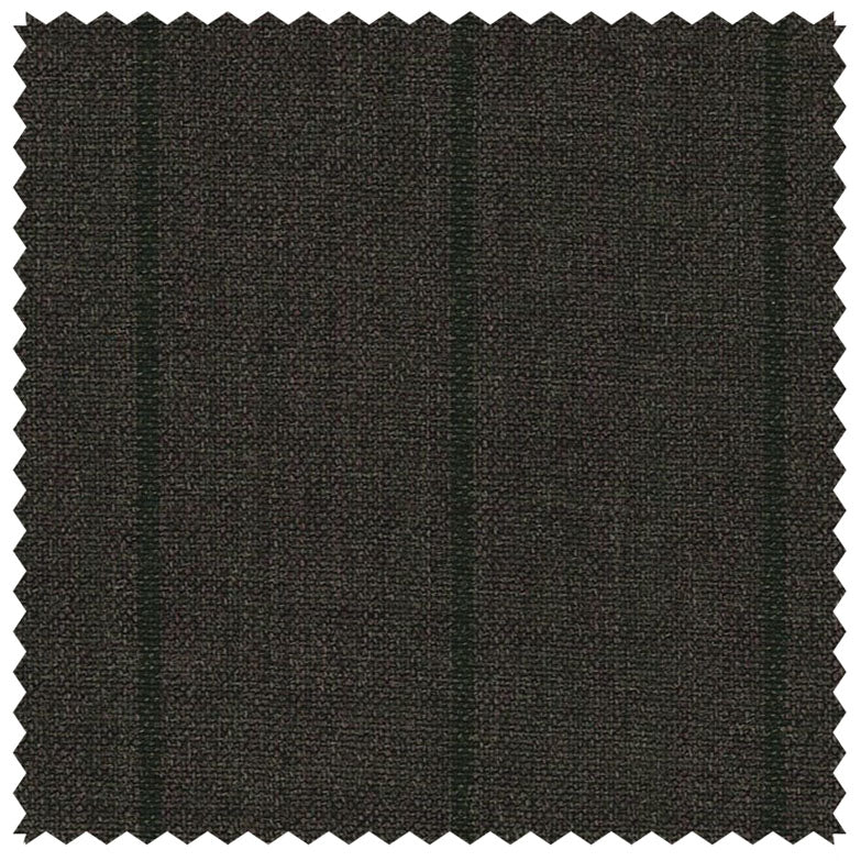 Brown/Black Chalk Stripe "Cape Horn Lightweight" Suiting