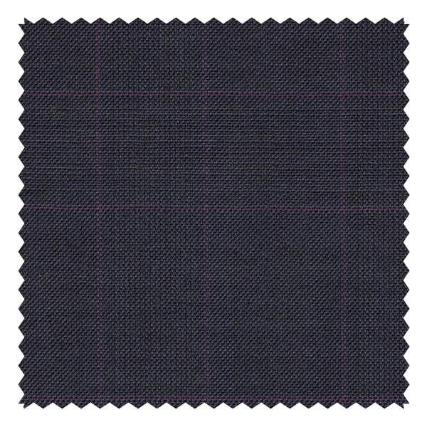 Navy Glen Check with Purple Windowpane "Summer in the City" Suiting