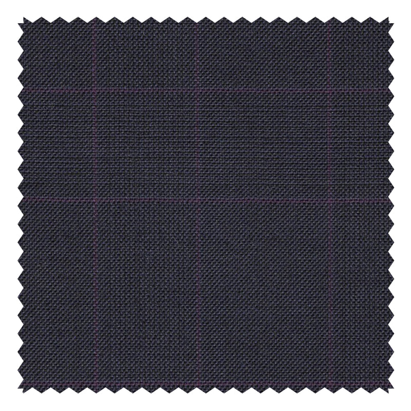 Navy Glen Check with Purple Windowpane "Summer in the City" Suiting