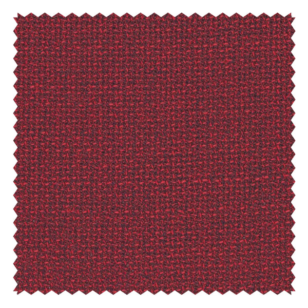 Red Contrast "Mesh" Worsted