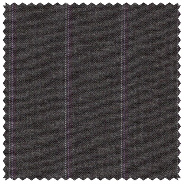 Dark Grey/Purple Gradient Stripe "Gostwyck Lightweight" Suiting