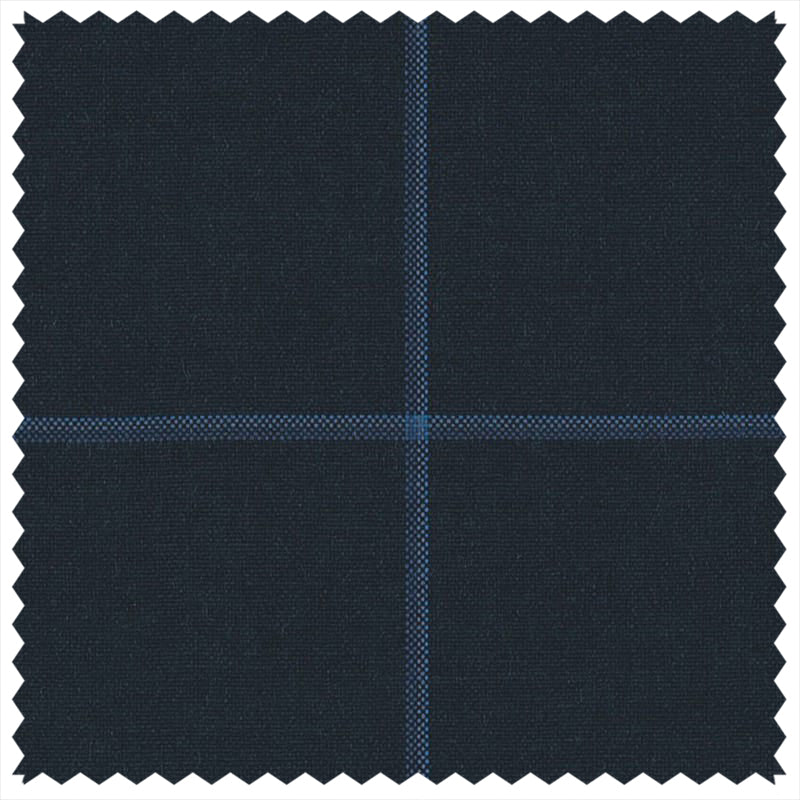 Navy/Blue Windowpane "Gostwyck Lightweight" Suiting