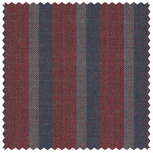 Red/Teal Stripe "Summer Ascot" Jacketing