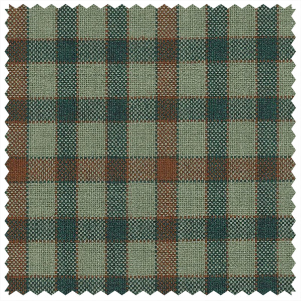 Light Green/Burnt Orange Gunclub Check "Summer Ascot" Jacketing