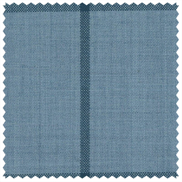 Light Blue/Navy Windowpane "Summer Ascot" Jacketing