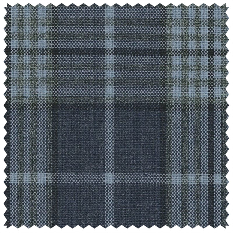 Navy Tonal Glen Check "Summer Ascot" Jacketing