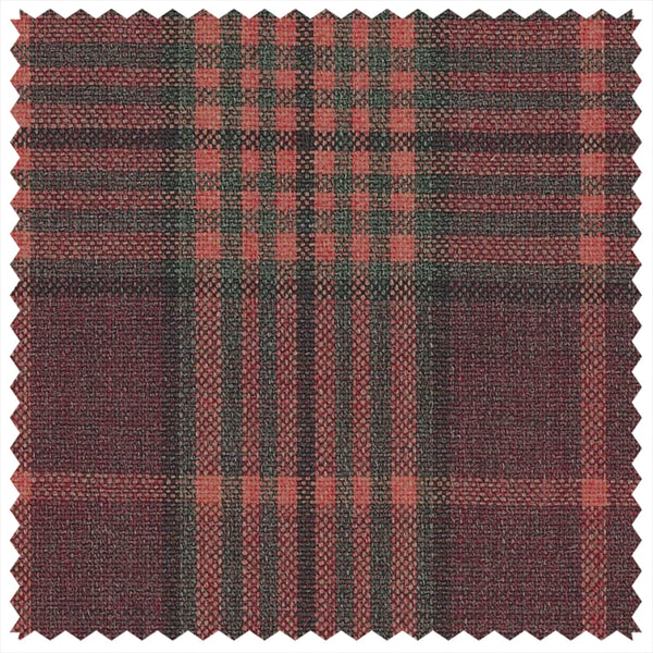 Red Tonal Glen Check "Summer Ascot" Jacketing