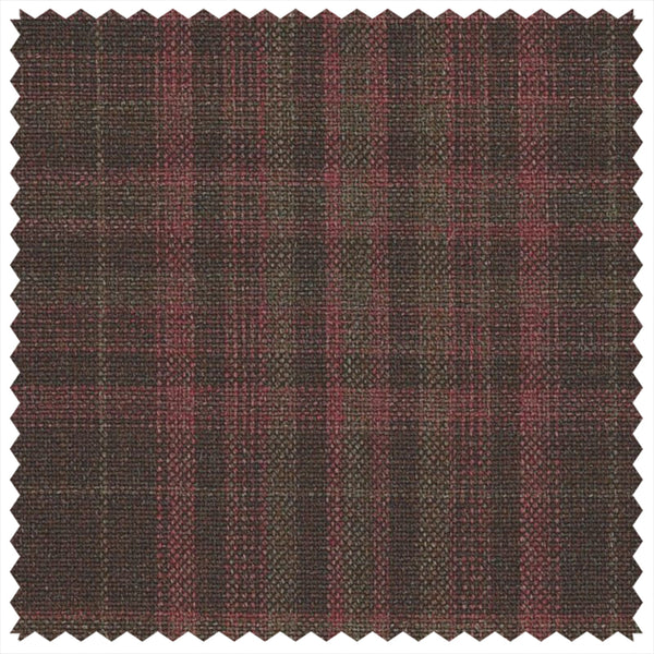 Maroon Tonal Glen Check "Summer Ascot" Jacketing