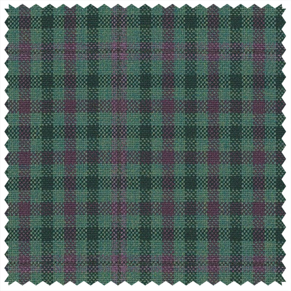 Emerald/Plum Gunclub Check "Summer Ascot" Jacketing