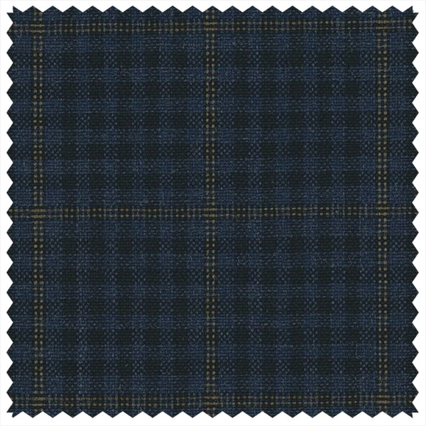 Navy Gunclub with Brown Windowpane "Summer Ascot" Jacketing