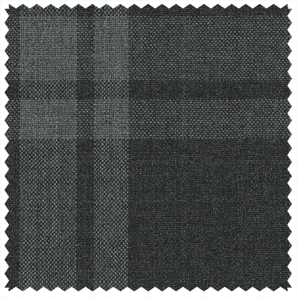 Charcoal Tonal Block Check "Summer Ascot" Jacketing