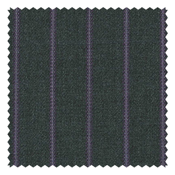Charcoal/Lilac Guarded Stripe "Cape Horn" Suiting