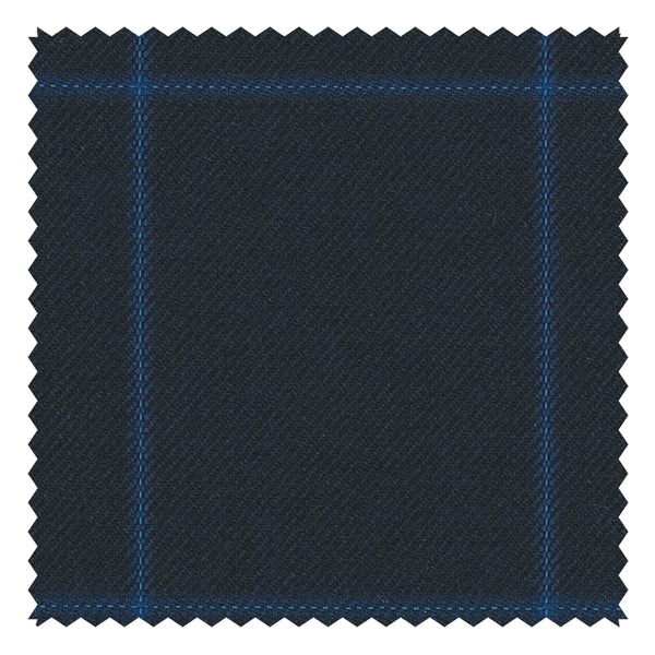 Navy/Royal Guarded Windowpane "Cape Horn" Suiting