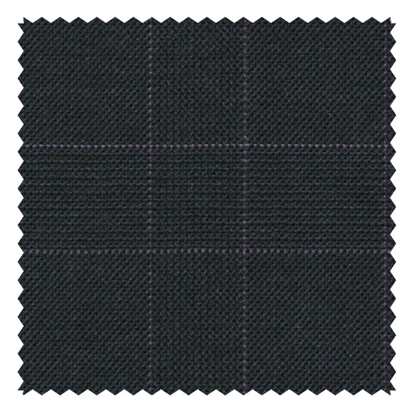 Navy/Purple Glen Check "Cape Horn" Suiting