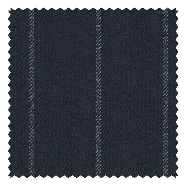Navy Wide Chalk Stripe "Cape Horn" Suiting