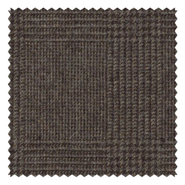 Slate Brown Glen Check "Classic Worsted Flannel"