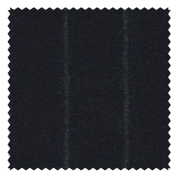 Navy Chalk Stripe "Classic Worsted Flannel"