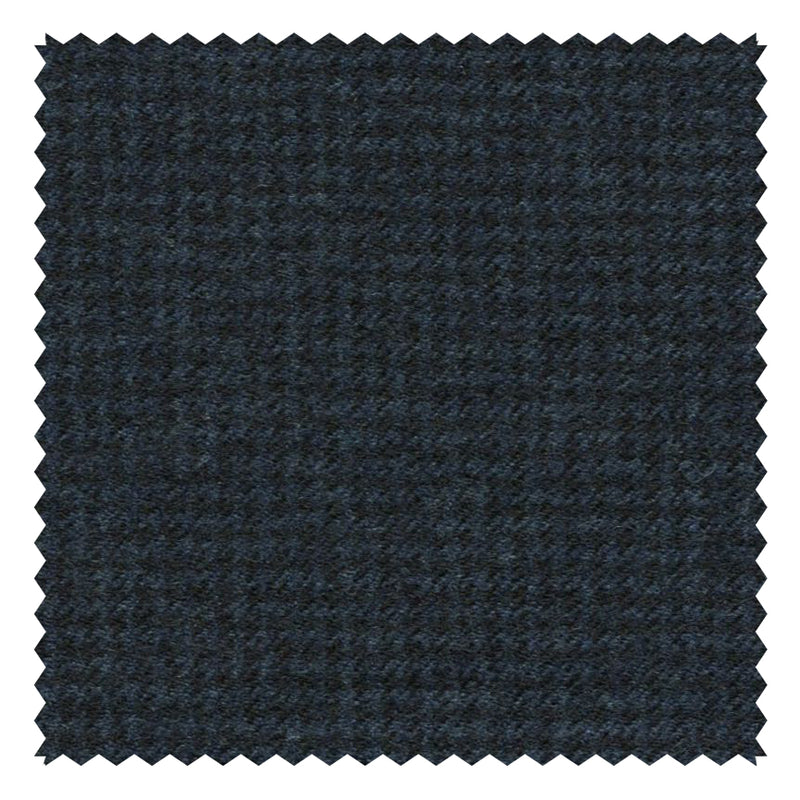 Dark Navy Houndstooth "Classic Worsted Flannel"