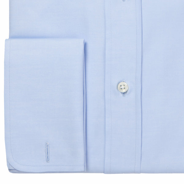 Blue Fine Twill Double Cuff Shirt