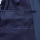 Two-Piece Air Force Blue Contrast Suit
