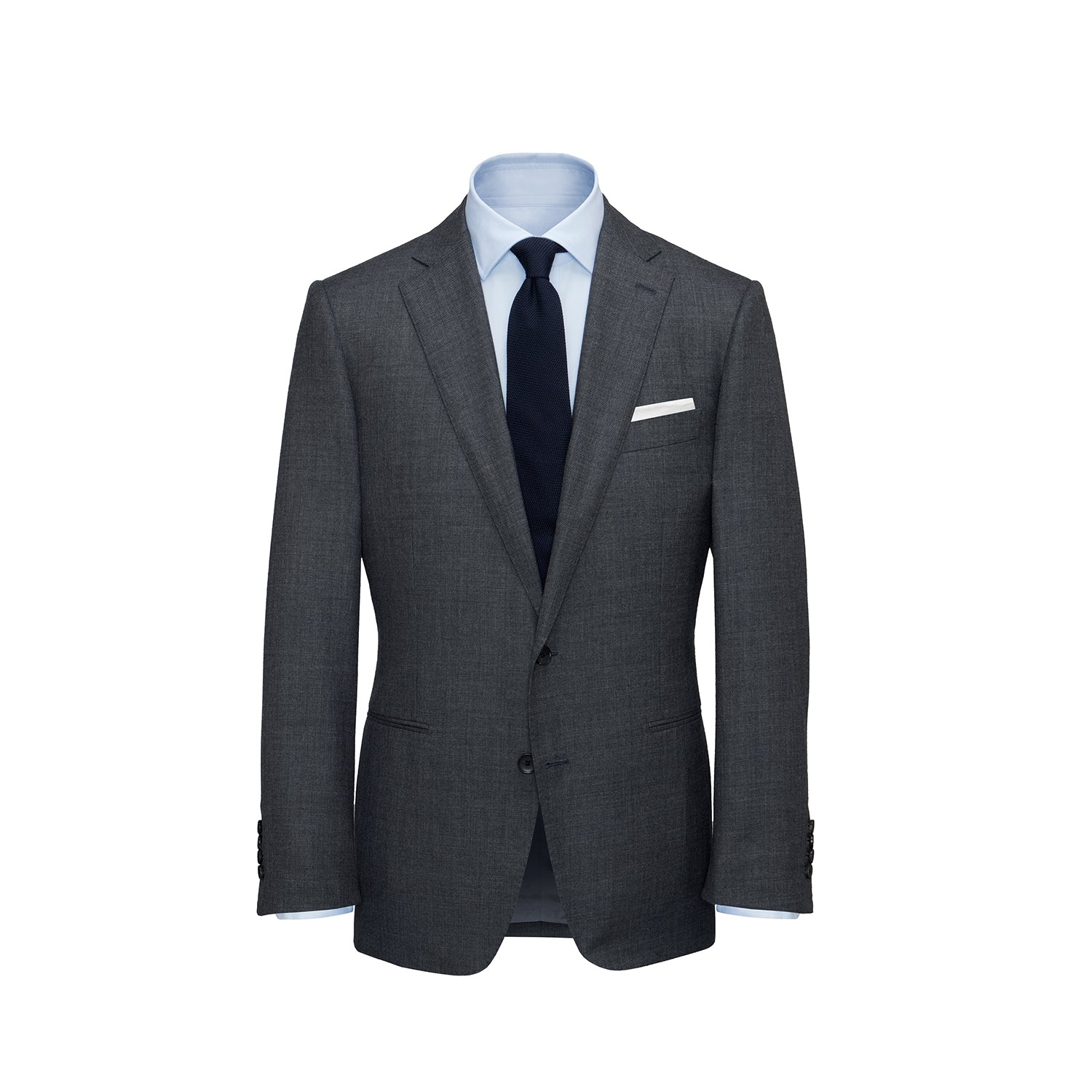 Two-Piece Dark Grey Sharkskin Suit – Anthony Sinclair