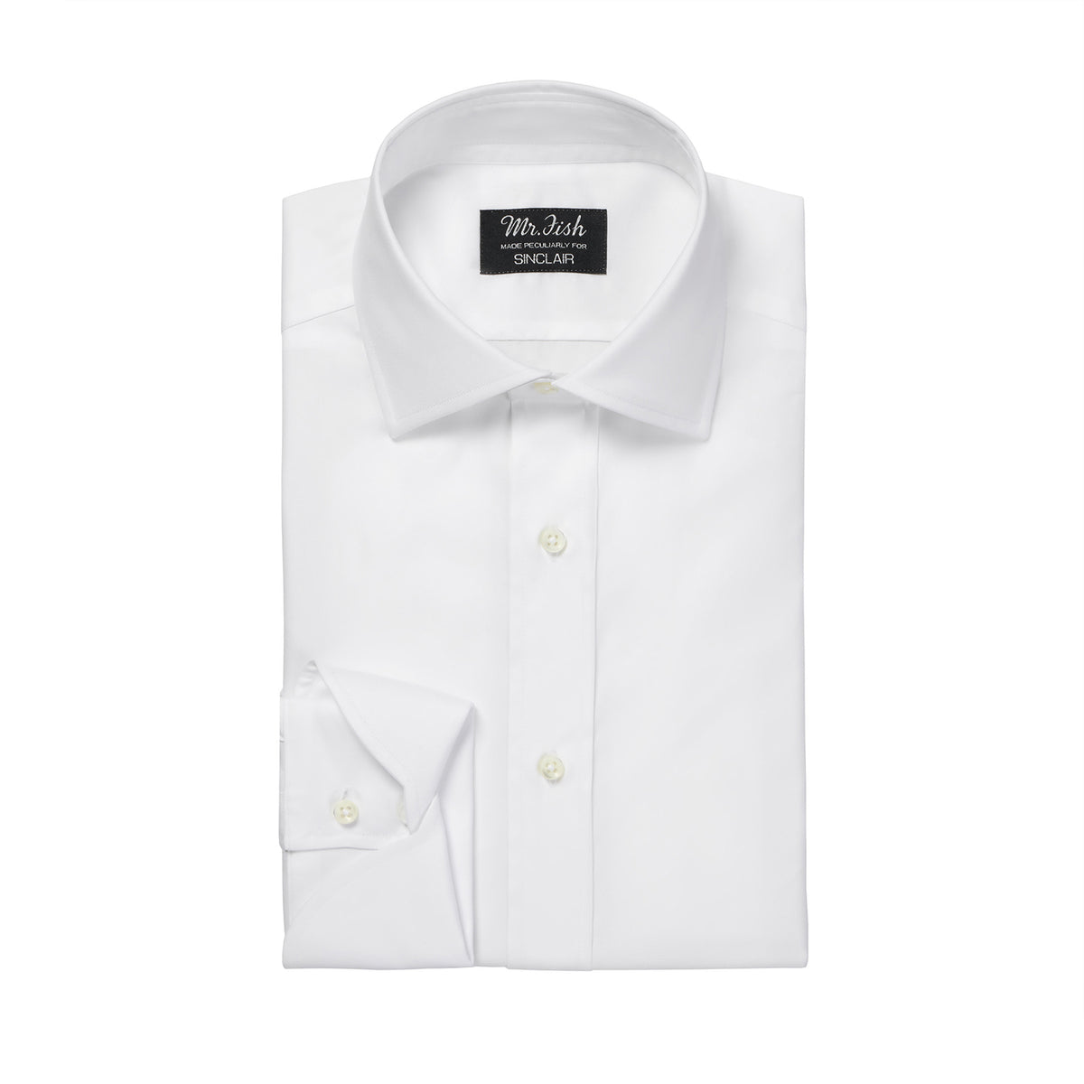 WhiteFineTwillCocktailCuffShir
