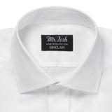 White Fine Twill Double Cuff Shirt